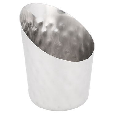 Copo em inox Truncado Martelado para Fritos 85x85mm 12 un