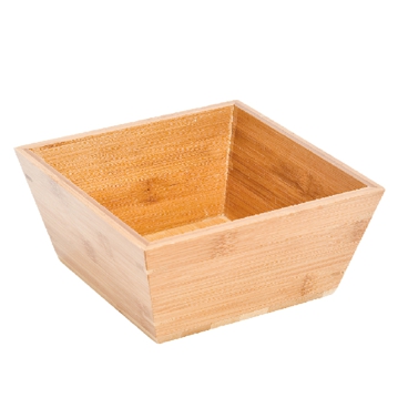 Tigela Quadrada em Bamb 241x241x102mm 1 un