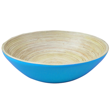 Tigela Redonda em Bamb Azul 200x60mm 1 un