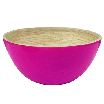 Tigela Redonda em Bamb Fucsia 255x120mm 1 un