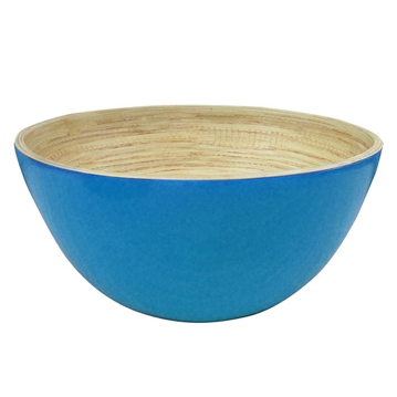 Tigela Redonda em Bamb Azul 255x120mm 1 un