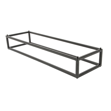 Suporte em Metal Preto para Placa em Melamina 530x162x80mm 1 un