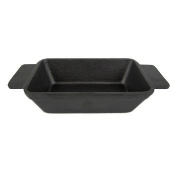Caarola em Ferro Preto Retangular 250ml 139/182x90x40mm 8 un