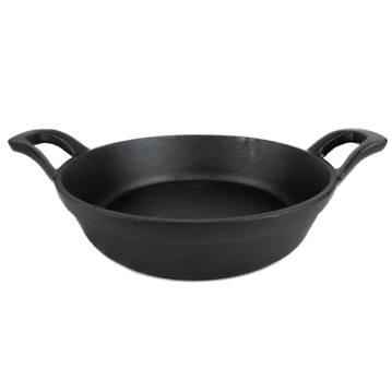 Caarola em Ferro Preto Redonda 750ml 180/244x43mm 8 un