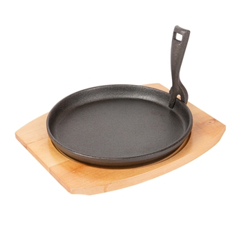 Prato Campestre de Ferro com Base em Madeira 220mm 8 un