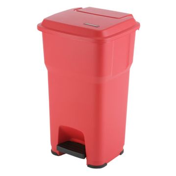Balde do Lixo com Pedal - Hera 60 L Vermelho