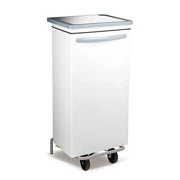Contentor do Lixo com Pedal e Rodas 100 L