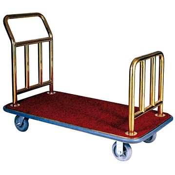 Porta Malas de Luxo com Plataforma inox Dourado 1120x610x940mm 1 un