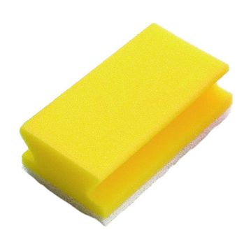 Esponja no abrasiva Salva Unhas Amarelo Taski 80x140mm 10 un