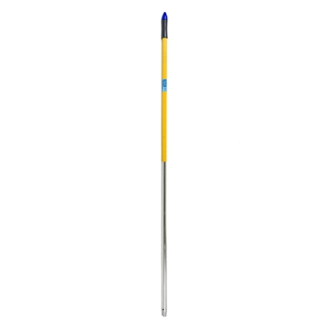 Cabo de Aluminio Revestido Amarelo com Rosca para Vassouras / Esfregonas 22x1400 mm