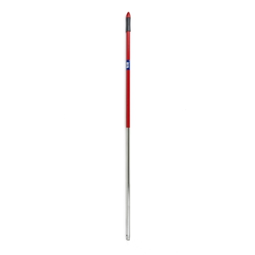 Cabo de Aluminio Revestido Vermelho com Rosca para Vassouras / Esfregonas 22x1400 mm