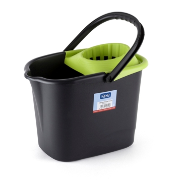 Balde de Plstico PP Rectangular 14L  Preto 1 un