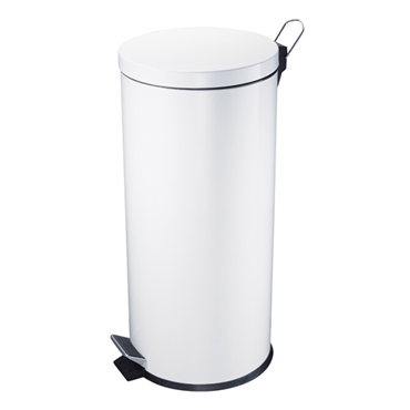 Balde do Lixo com Pedal Branco Epoxy 12L 250x380mm
