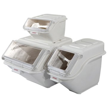 Silo Plstico PP Branco de Estanteria para Alimentos 40L 593x486x432mm