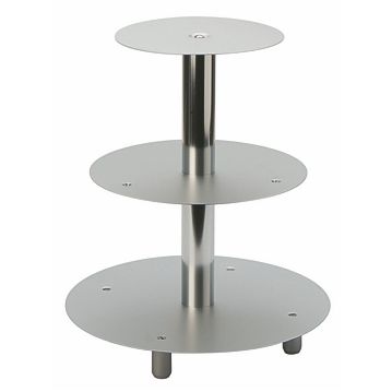 Suporte em Aluminio para Bolos 3 andares 200/260/320mm
