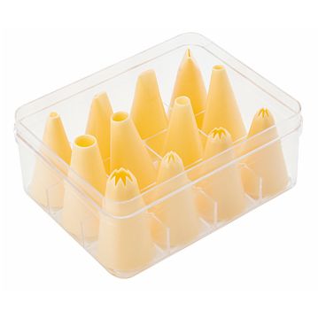 Conjunto de Bicos em Plstico PP para Saco de Pasteleiro - 12 Peas