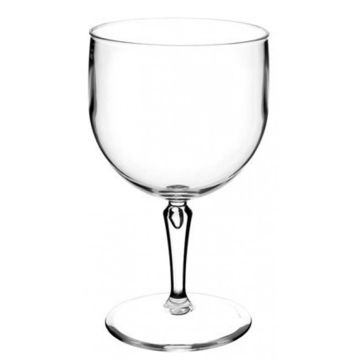Copo em Plstico Policarbonato Transparente Gin 670ml Caixa 6