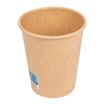 Copo de Carto para Bebidas Quentes 240ml 8oz - Kraft - 20x50 un