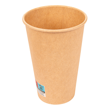 Copo de Carto para Bebidas Quentes 480ml 16oz - Kraft - 20x50 un