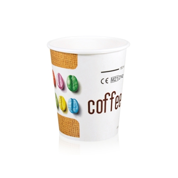 Copo de Carto para Bebidas Quentes 220ml 7,5oz Juta 20x100 un