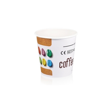 Copo de Carto para Bebidas Quentes 120ml 4oz Juta 36x50 un