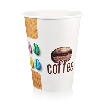 Copo de Carto para Bebidas Quentes 450ml 15oz Juta 10x100 un
