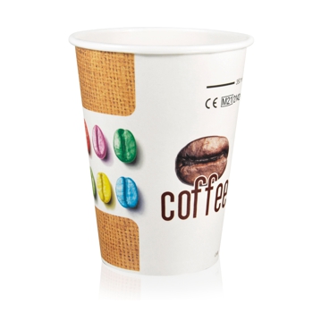Copo de Carto para Bebidas Quentes 450ml 15oz Juta 10x100 un
