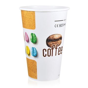 Copo de Carto para Bebidas Quentes 512ml 17oz Juta 10x100 un