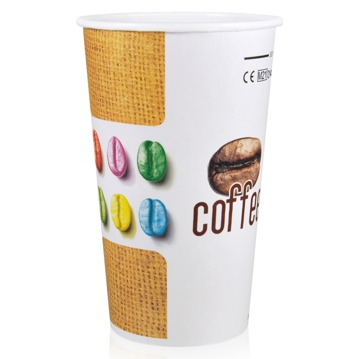 Copo de Carto para Bebidas Quentes 580ml 20oz Juta 10x100 un