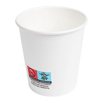 Copo de Carto para Bebidas Quentes 180ml 6oz - Branco 20x50 un