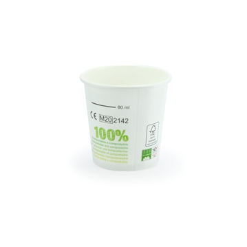 Copo de Carto para Bebidas Quentes 120ml 4oz E-CUP 36x50 un