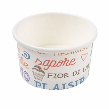 Copo Carto Branco Parole para Gelado 300ml 100x55mm 40x50 un