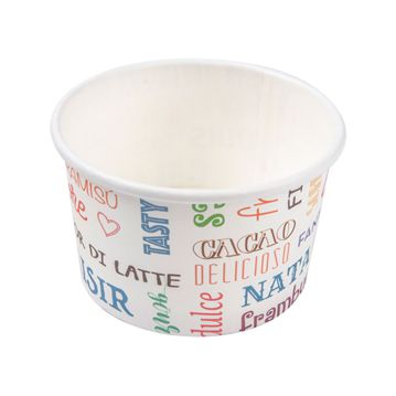 Copo Carto Branco Parole para Gelado 120ml 77x47mm 40x50 un