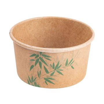 Copo Carto Kraft Feel Green para Gelado 160ml 85x45mm 40x50 un