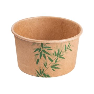Copo Carto Kraft Feel Green para Gelado 180ml 87x52mm 40x50 un