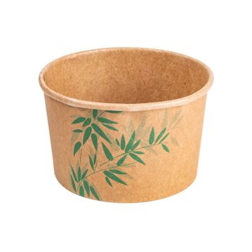 Copo Carto Kraft Feel Green para Gelado 240ml 94x55mm 40x50 un
