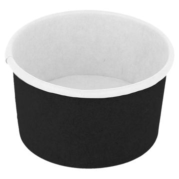 Copo Carto Preto Branco para Gelado 70ml 65x39mm 40x50 un