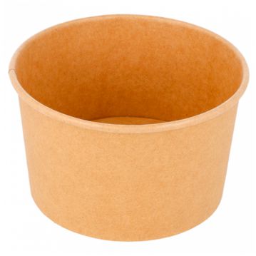 Copo Carto Kraft Castanho para Gelado 240ml 94x55mm 40x50 un