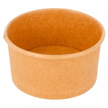 Copo Carto Kraft Castanho para Gelado 90ml 72x40mm 40x50 un