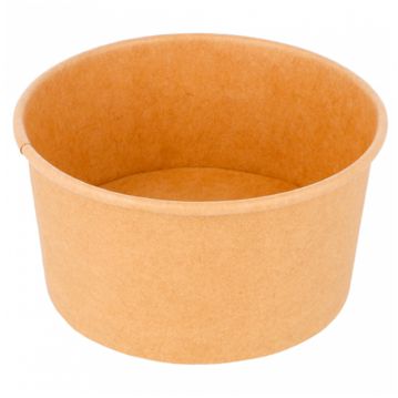 Copo Carto Kraft Castanho para Gelado 160ml 85x45mm 40x50 un