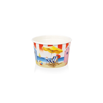 Copo Carto para Gelado 108C Ice Summer Total 132ml Bordo 102ml 8x250 un