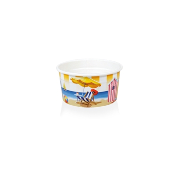 Copo Carto para Gelado 16B Ice Summer Total 93ml Bordo 62ml 8x250 un