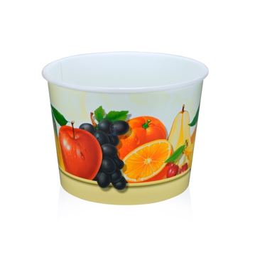 Copo Carto para Gelado M4 Frutta Total 516ml Bordo 416ml 6x150 un