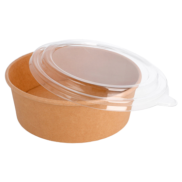 Saladeira em Cartolina Kraft com Tampa 750ml Caixa 250