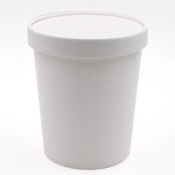 Copo em Cartolina Branca para Sopa ou Comidas Quentes 32oz 946ml 10x50 un