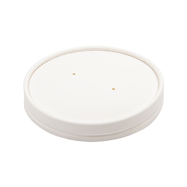 Tampa em Cartolina Branco 118mm para Copo de Sopa ou Comidas Quentes 32oz Caixa 10x50un