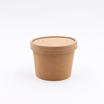 Copo em Cartolina Kraft para Sopa ou Comidas Quentes 8oz 237ml 20x50 un