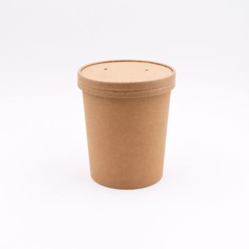 Copo em Cartolina Kraft para Sopa ou Comidas Quentes 16oz 473ml 20x50 un