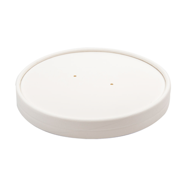 Tapa en Cartn Blanco para Tarrina de Sopa o Comidas Calientes 780ml 10x25uds