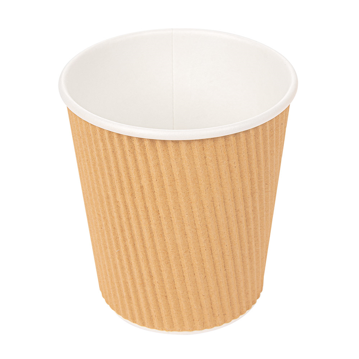 Copo de Carto para Bebidas Quentes Dupla Parede Kraft 180ml  - Caixa 25x40un